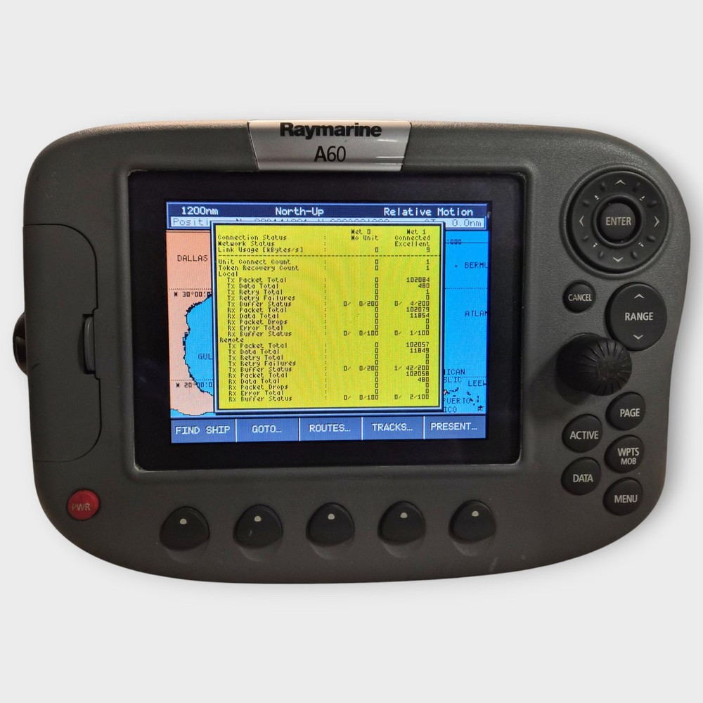 Raymarine A60 Multifunction Chartplotter/Sonar Display --E33026-- Fully Tested