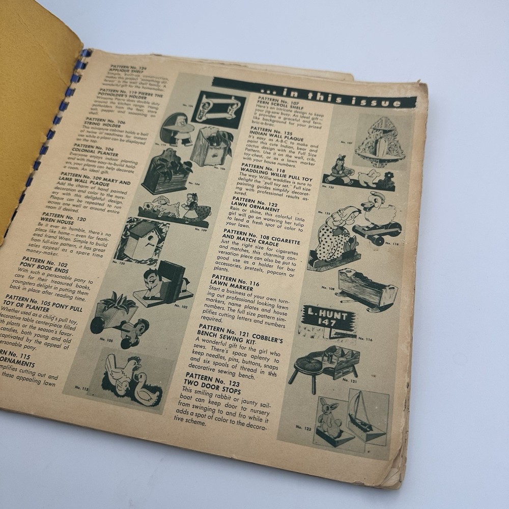1951 Easi-Bild Full Size Jig Saw Pattern Book