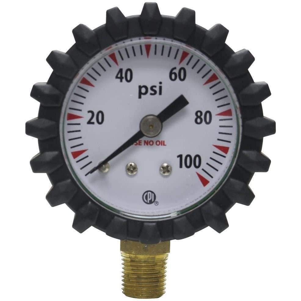 Uniweld G49D 1-1/2-Inch 100 PSI Oxygen Replacement Delivery Gauge with Protectiv