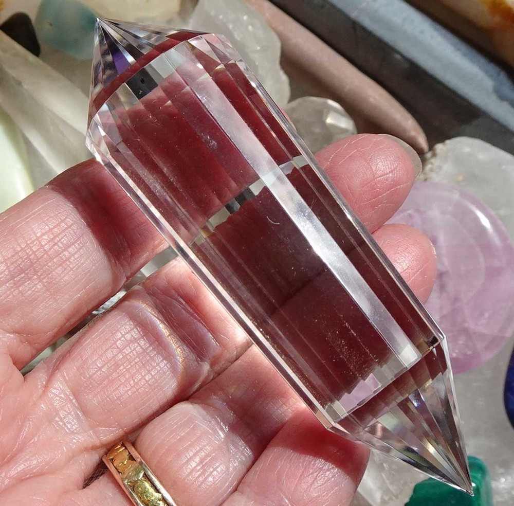 Clear Quartz Vogel 24-sided Crystal - v504