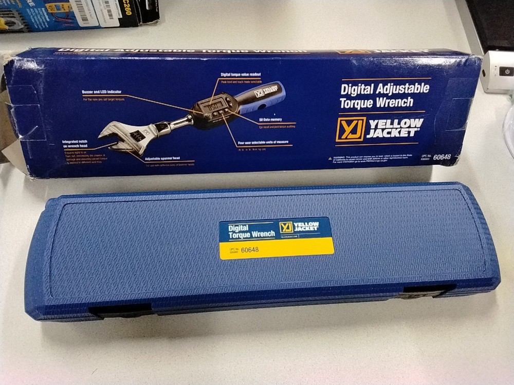 OEM Yellow Jacket 60648 Adjustable Digital Torque Wrench