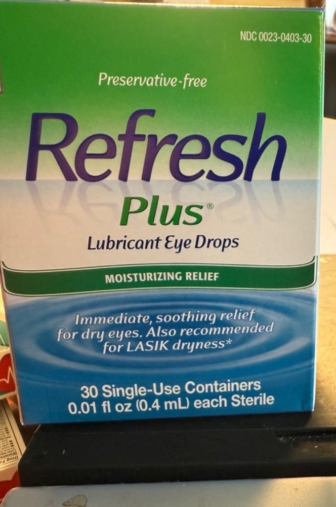 REFRESH PLUS LUBRICANT EYE DROPS 30 Singe Containers
