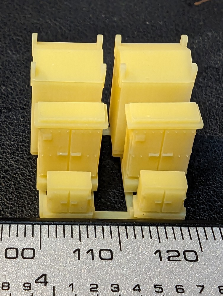 n scale electrical track side control boxes set of 6