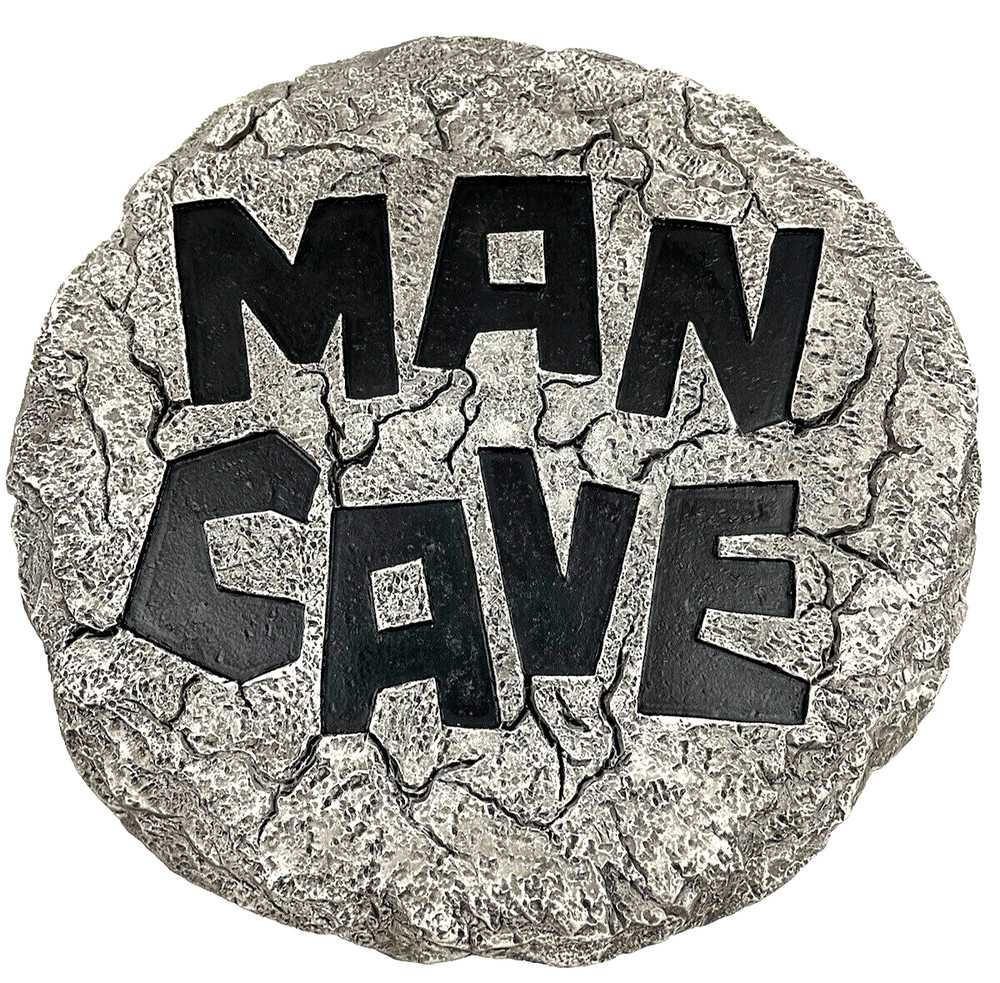 Spoontiques 13389 Man Cave Stepping Stone 1 EA Gray