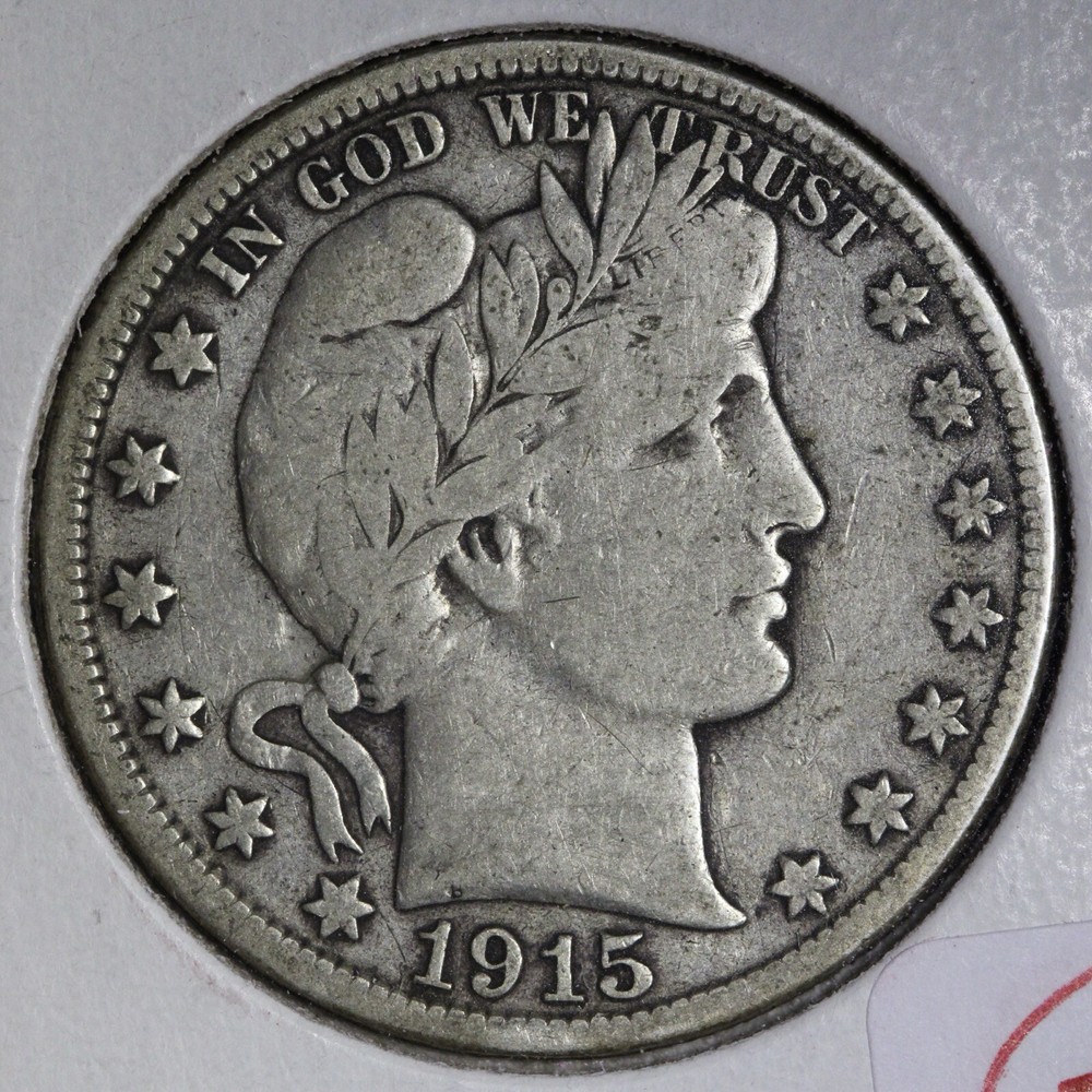 1915-D Barber Silver Half Dollar FINE+ E314 ZANH