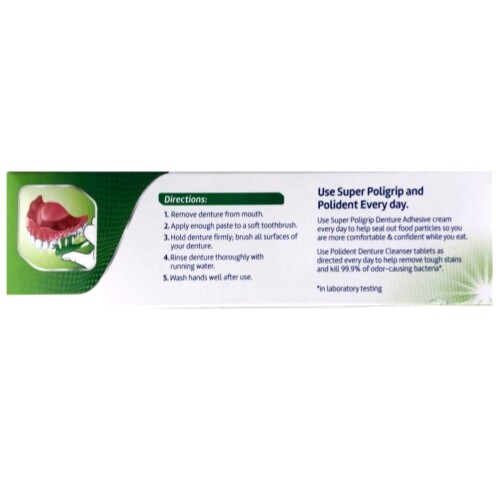 4 Pack Polident Dentu Creme Denture Toothpaste 3.9 Oz Each