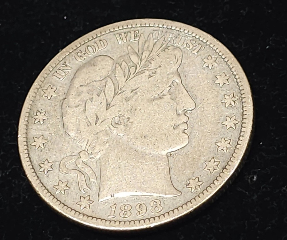 1898 Barber Half Dollar / Fine