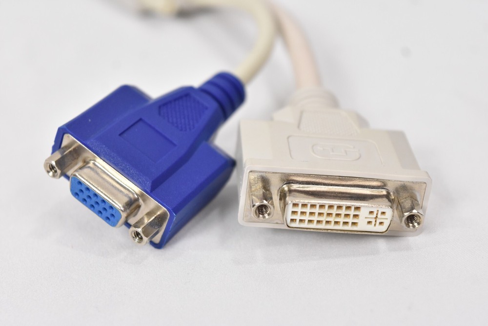 DVI To DVI + VGA Video Splitter Cable Adapter