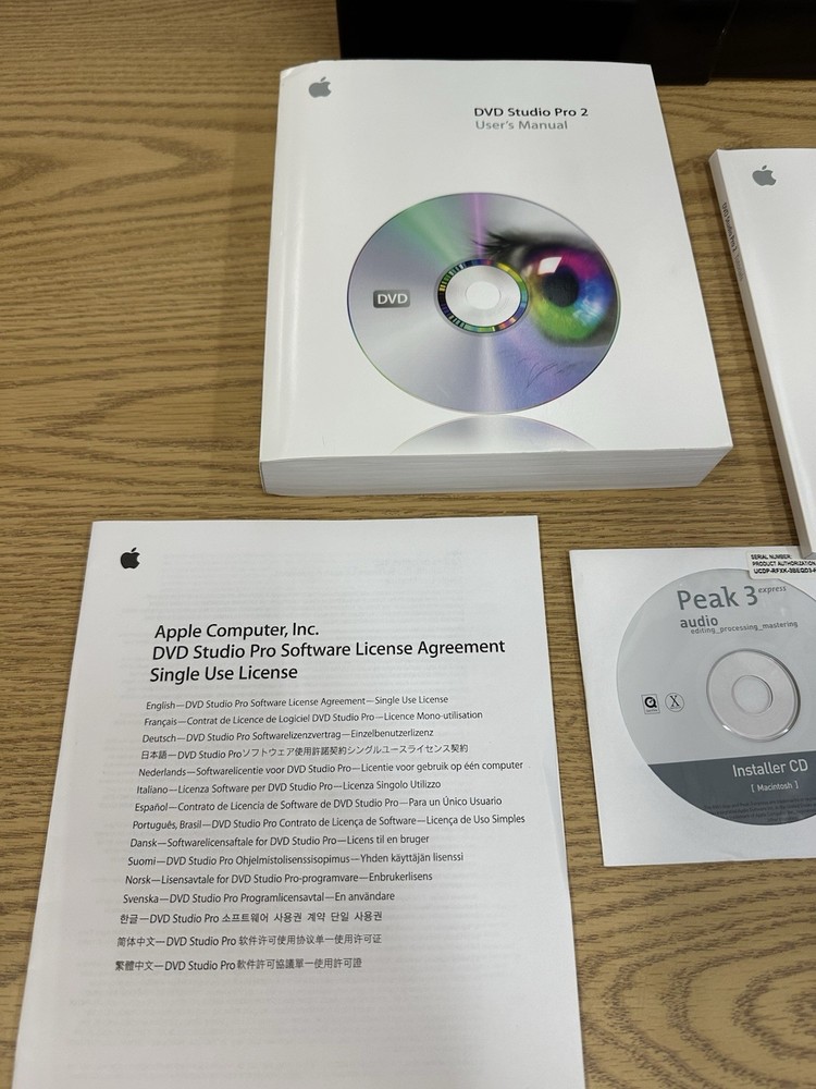 Apple DVD Studio Pro 2 Professional DVD Authoring Software Complete Product!