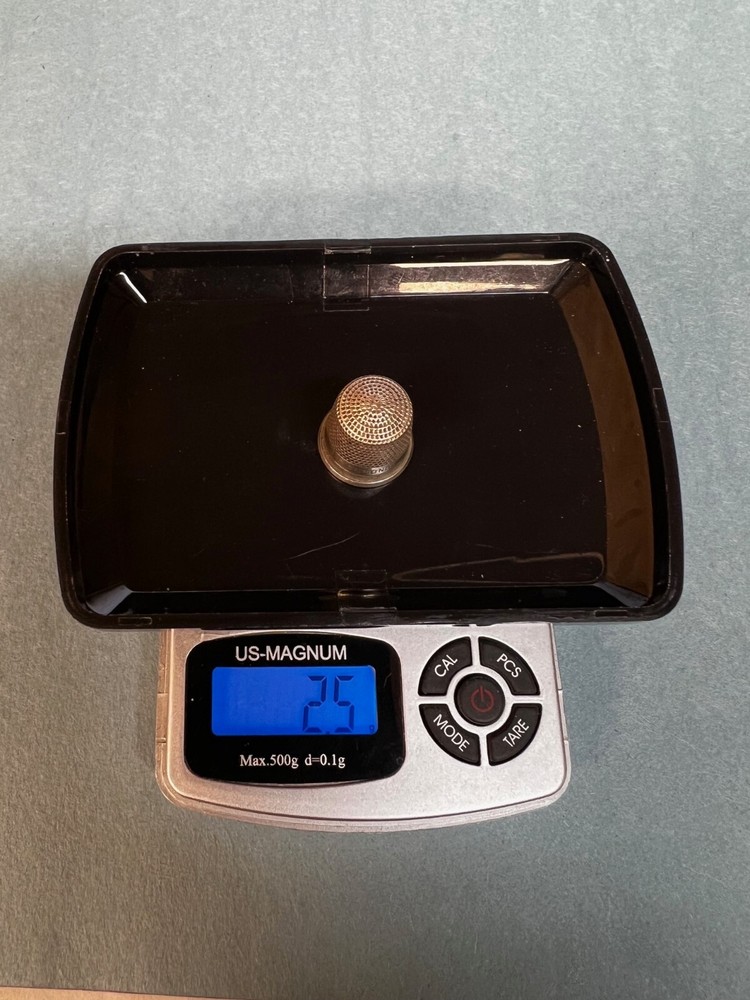 Vintage Sterling Silver Thimble 2.6g