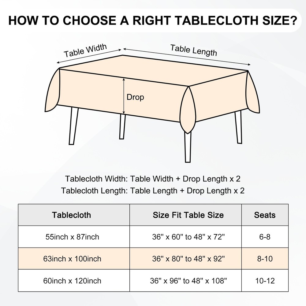 160x250cm Rectangle Tablecloth, Thickened Polyester Table Cloth Gray