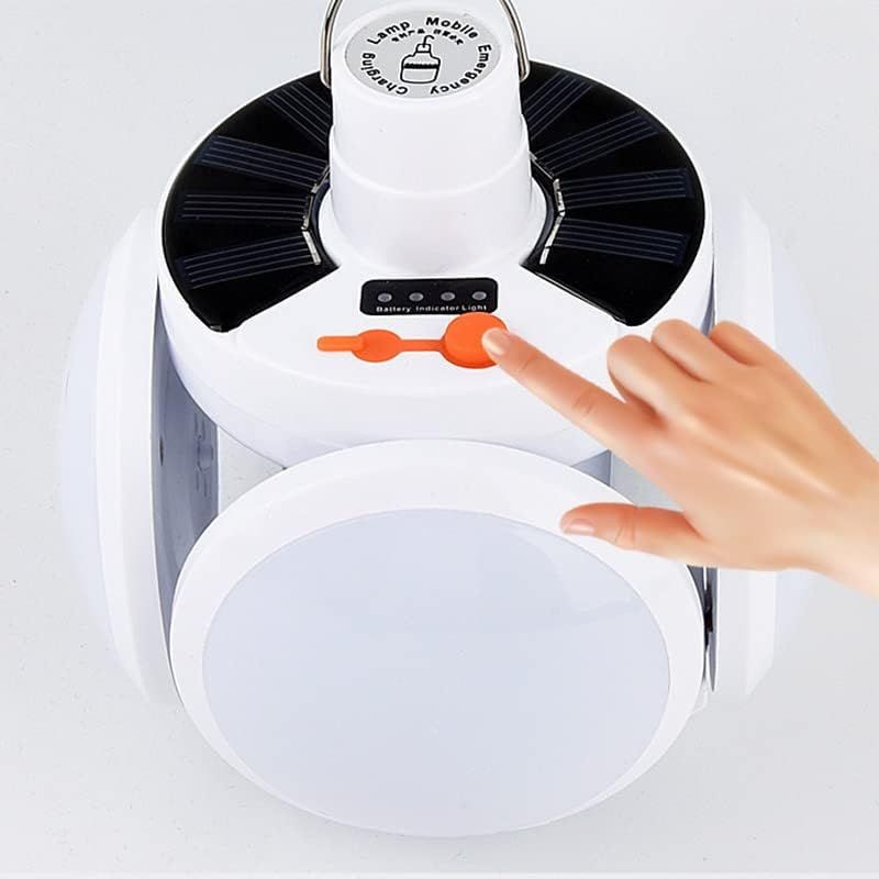 Solar Powered Emergency Camping Lantern - Waterproof, Multi-Function LED Light