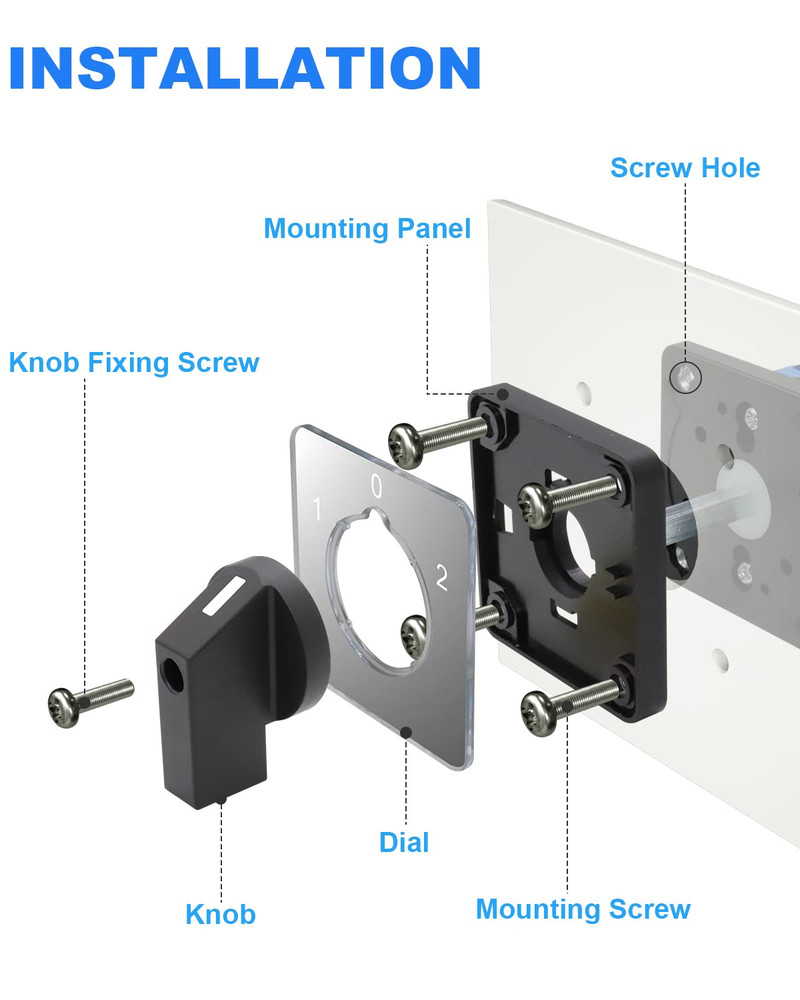 Changeover Selection Switch,Multi-Transfer Switch AC 660V 63A 3 Positions 12 Ter