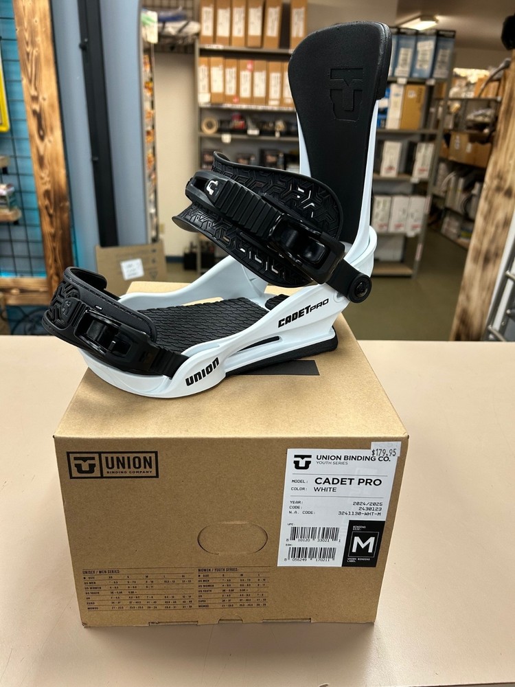 UNION CADET PRO MEDIUM WHITE (24-25) BINDINGS *NEW IN BOX*