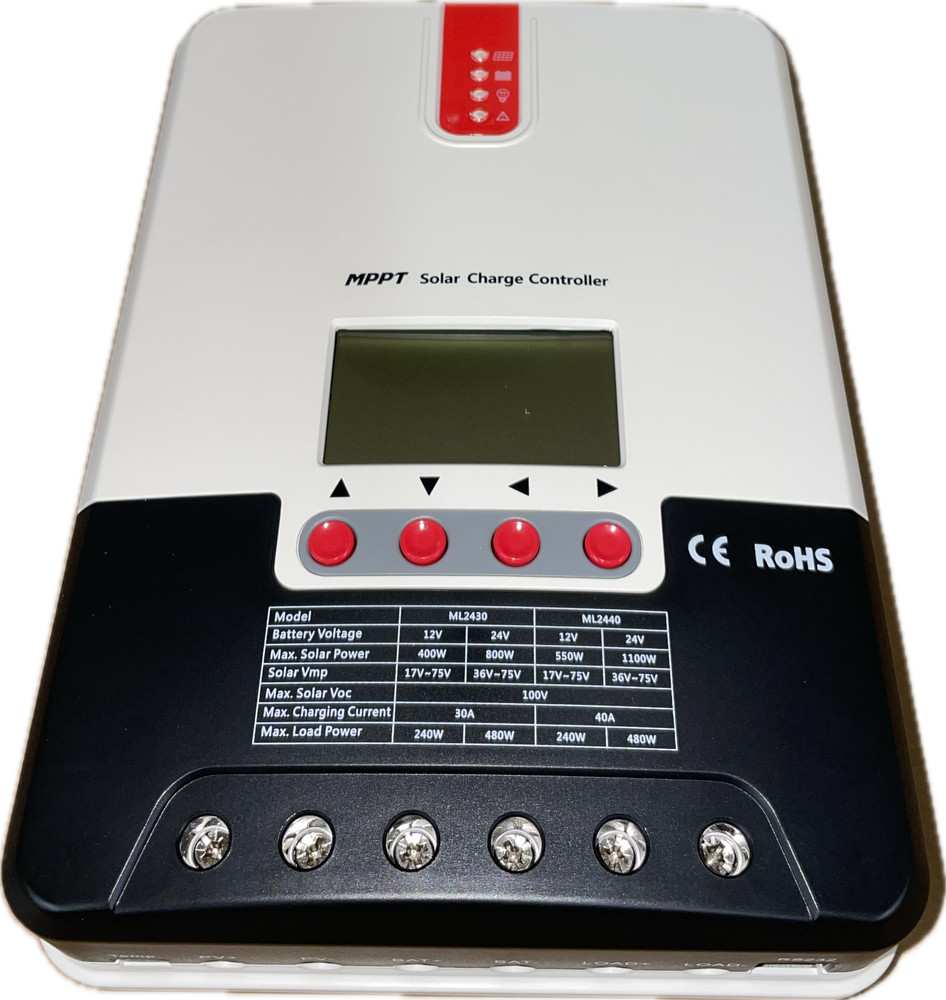 SRNE ML2440 MPPT solar charge controller (12V-24V, 40A)