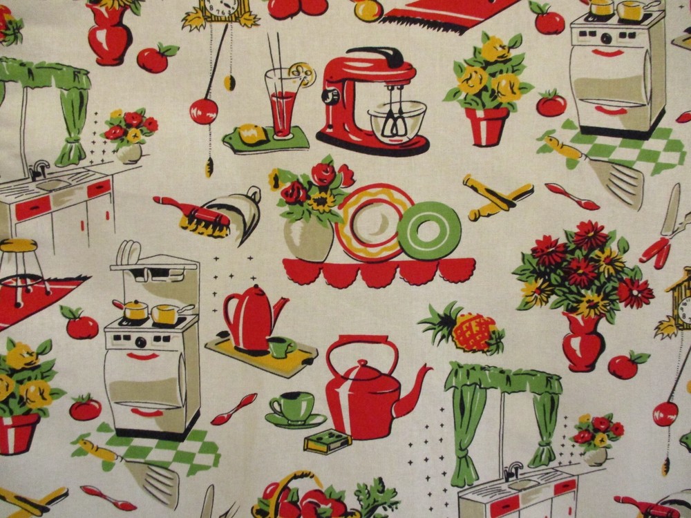 HANDMADE BIB APRON FIFTIES KITCHEN