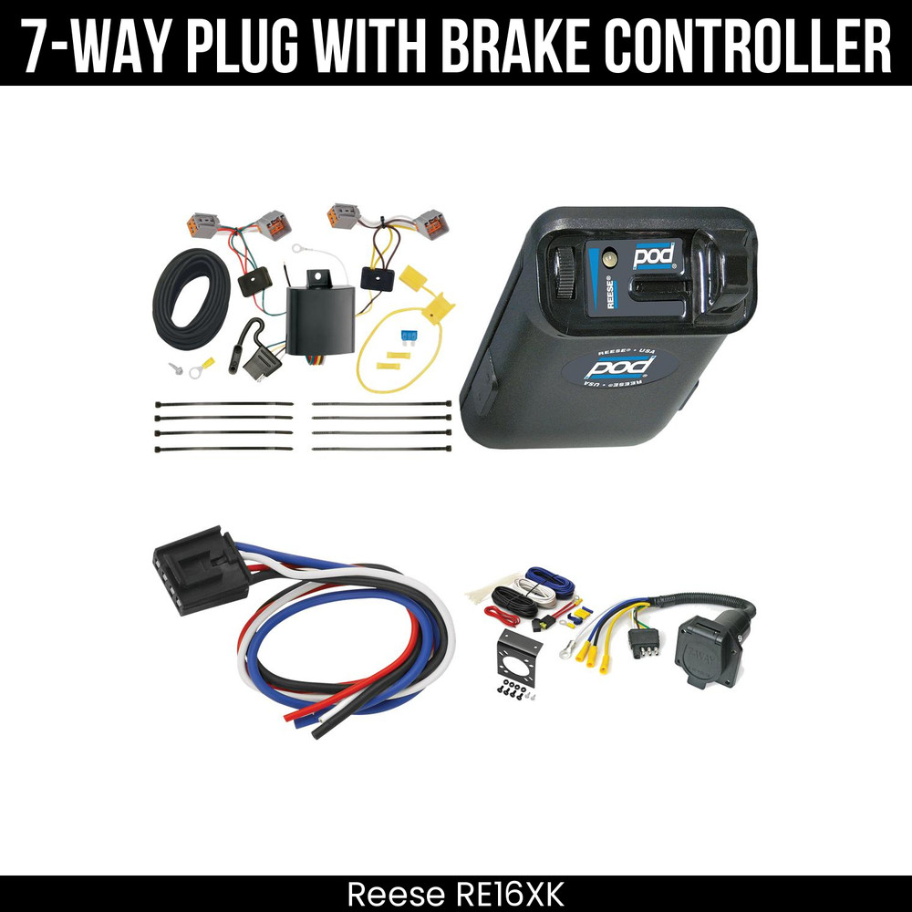 Reese RV 7-Way Trailer Wiring + Brake Control For 16-18 Volvo V60 2015 Mid-Year