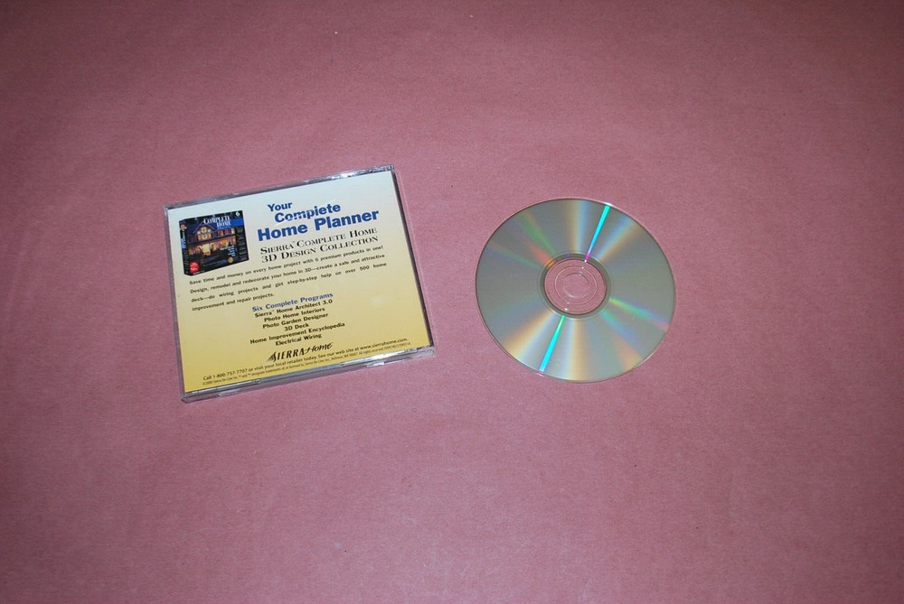 LandDesigner 3D PC CD-ROM Sierra Home Six complete programs