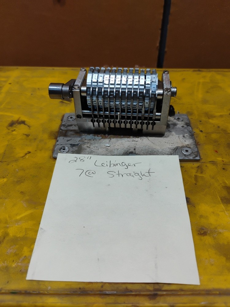 Leibinger 28" Straight numbering machine