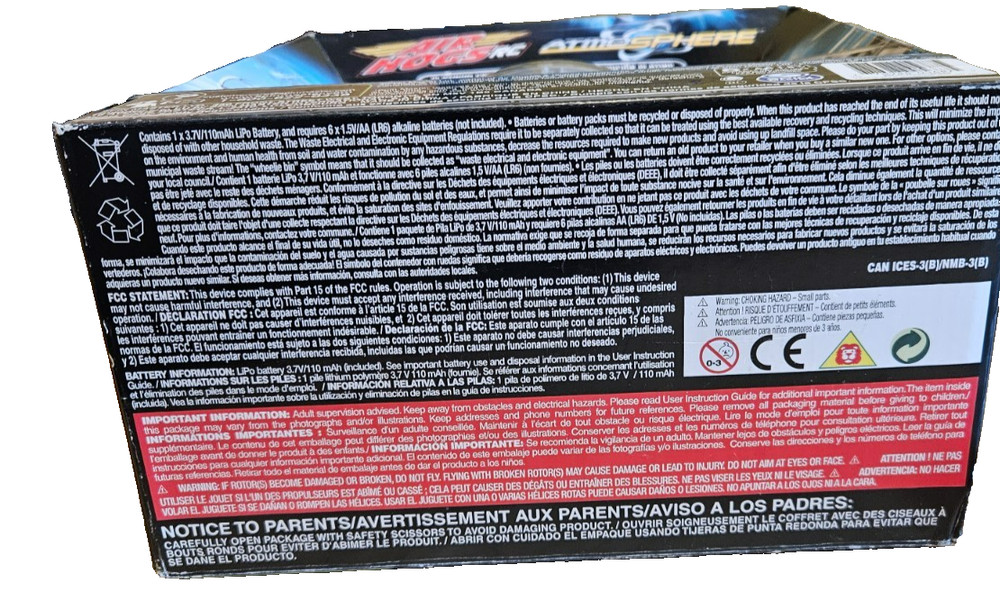 Air Hogs Rc Axis Hovering Sphere Wave Control Spin Master, Platinum Edition