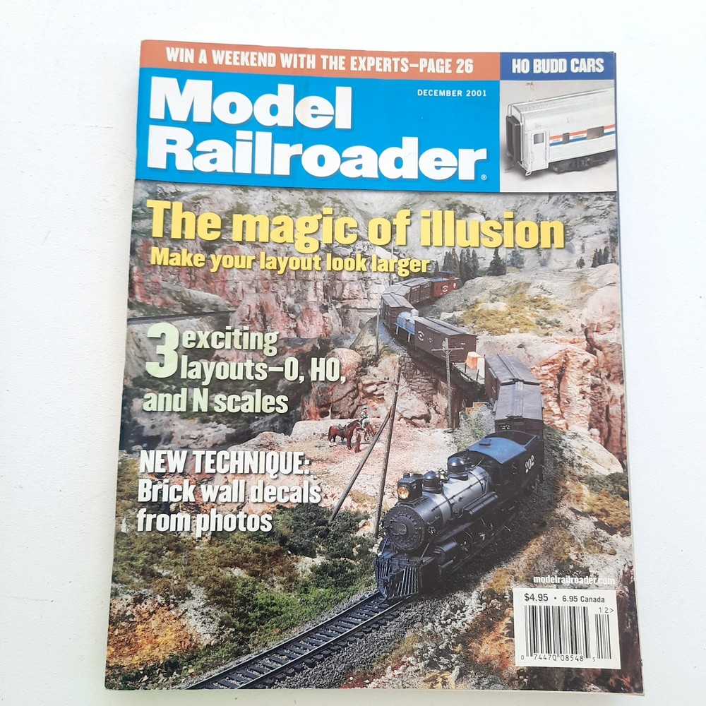 Model Railroader Magazine - Full Year 2001 Complete