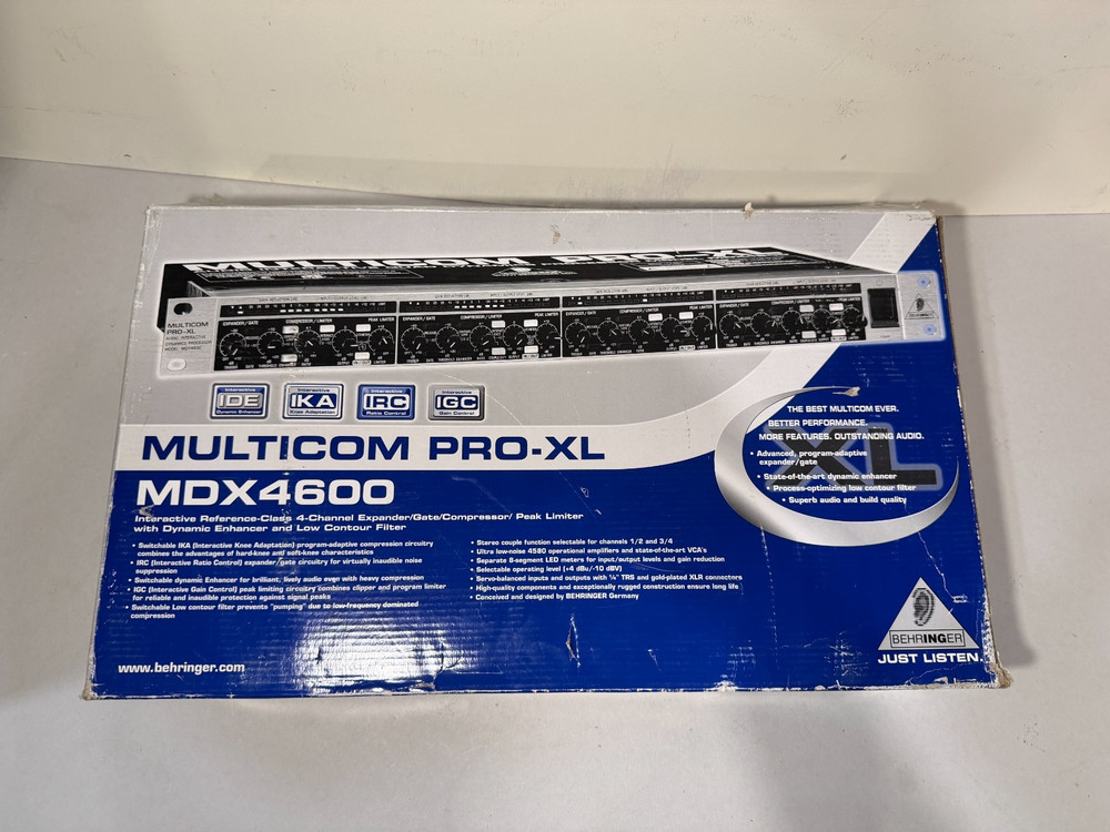 Behringer Multicom Pro-XL MDX4600 Audio Interactive Quad Dynamics Processor