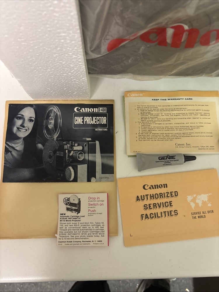 CANON S-400 CINE PROJECTOR / Open Box
