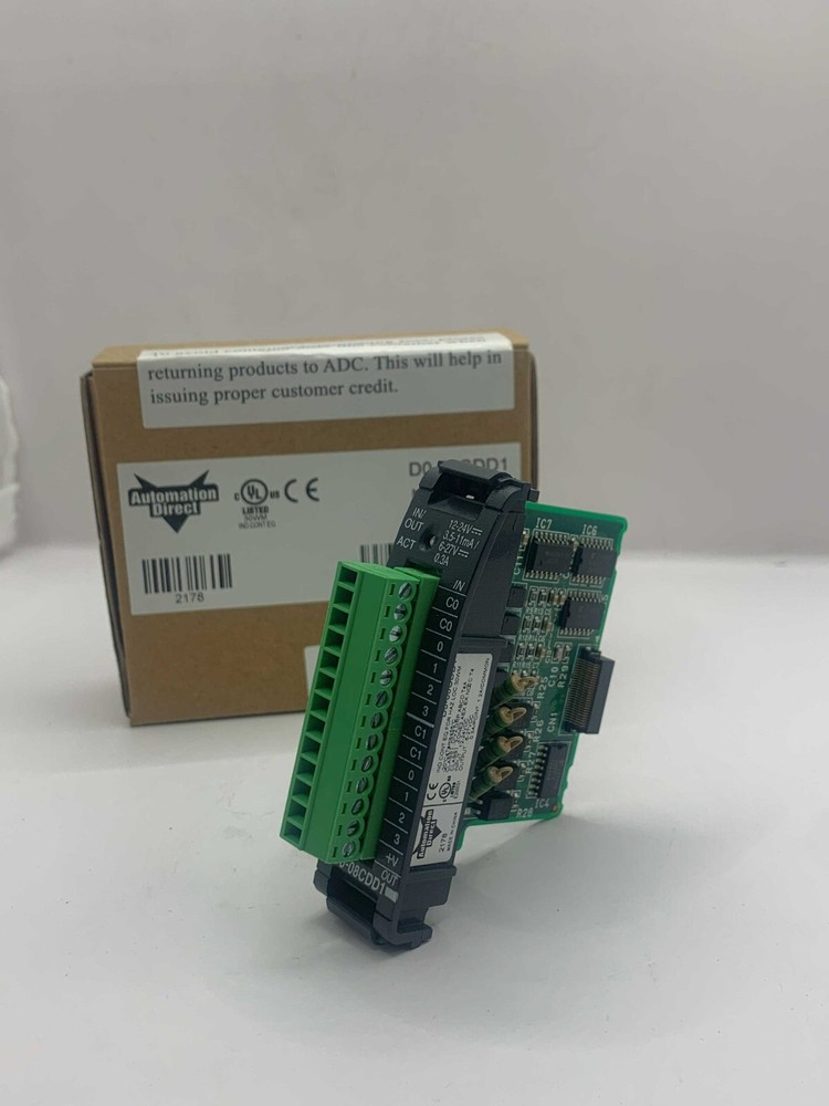 DirectLOGIC D0-08CDD1 - DL05/06 discrete combo module, Input: 4-point, 12-24 VDC