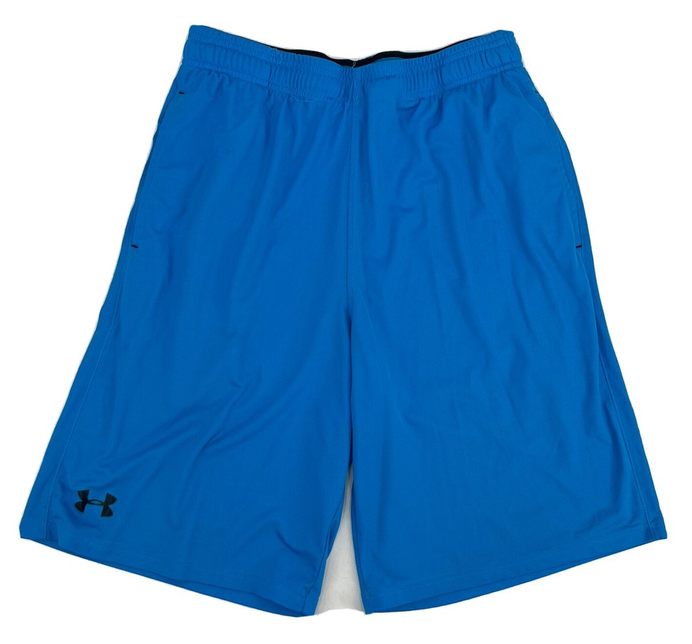 Under Armour Activewear Shorts Size Medium Blue Loose 10"