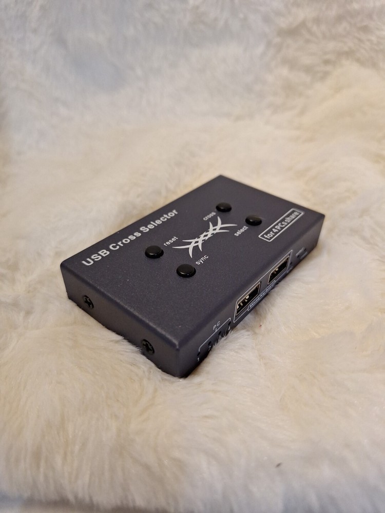 USB Selector KVM Switch for 2 Computers Sharing 4 USB Devices Peripheral