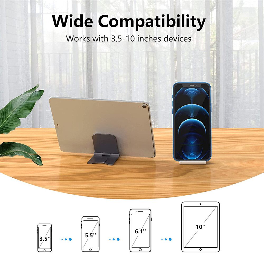 2 Pack Cell Phone Holder Mount Stand Desk Table Dock Foldable For iPhone Samsung