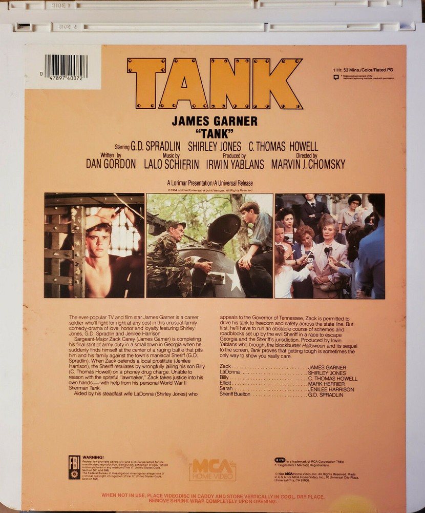 Capacitance Electronic Disc System CED "Tank" with James Garner Shirley Jones