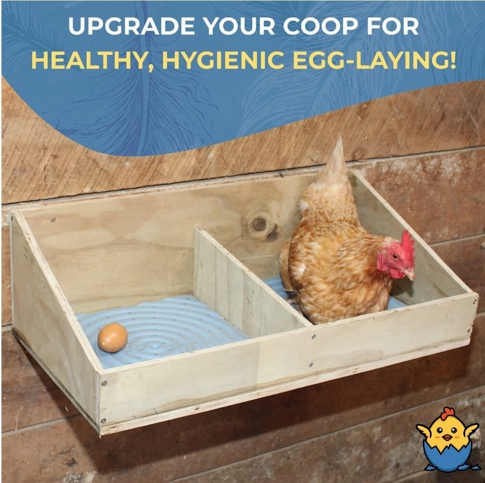 4 Washable Chicken Nesting Pads for Laying Eggs - Nesting Pads for Chicken Coop