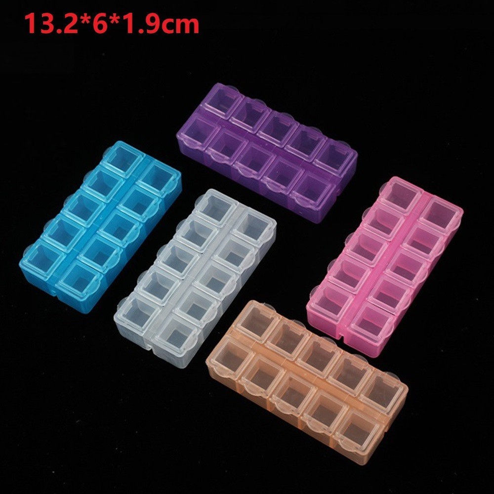 High Quality Storage Box Compartment Case Holder Plastic Rectangle Rings
