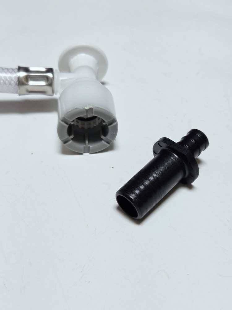 Push Fit Toilet Connector Stop Valve 1/2" Pex Adapter