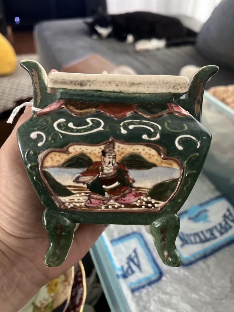 Satsuma Urn/incense Burner Japanese Vintage
