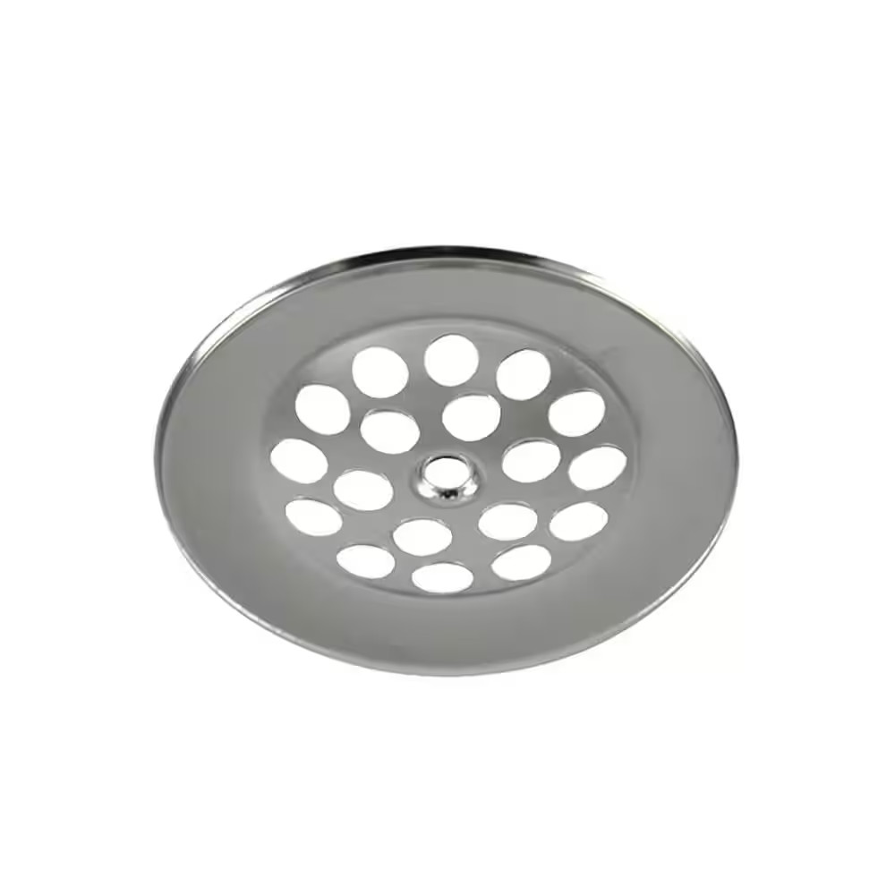 2-7/8 In. Bath Grid Strainer with Screw in Chrome