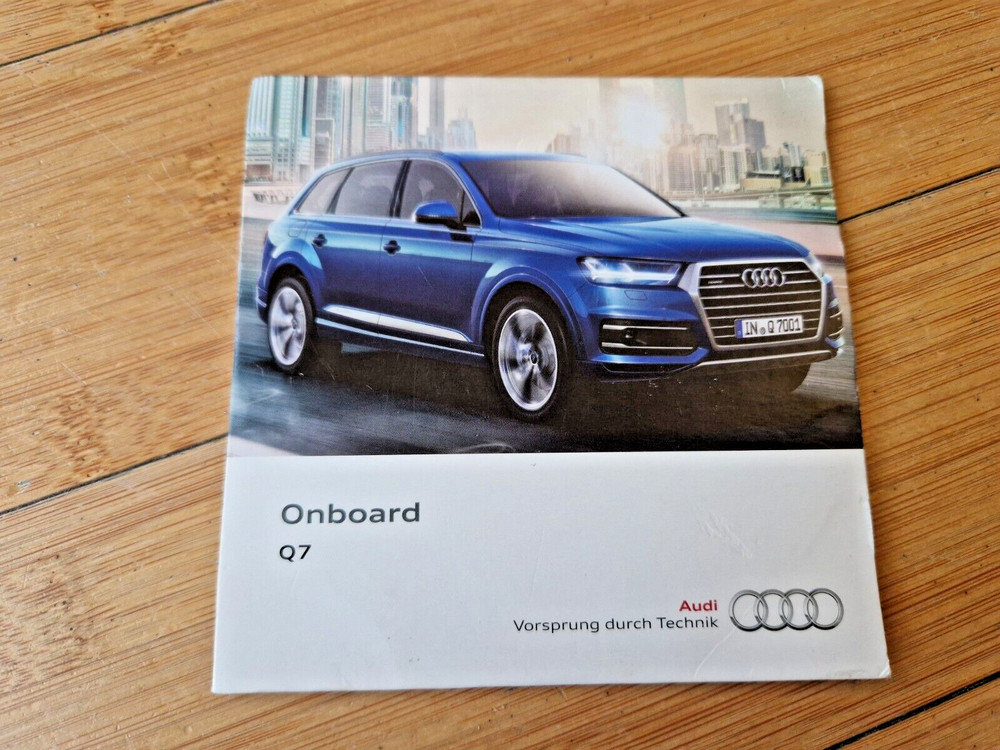 Onboard Operating Instructions Audi Q7 Type 4M on CD from 11/2016