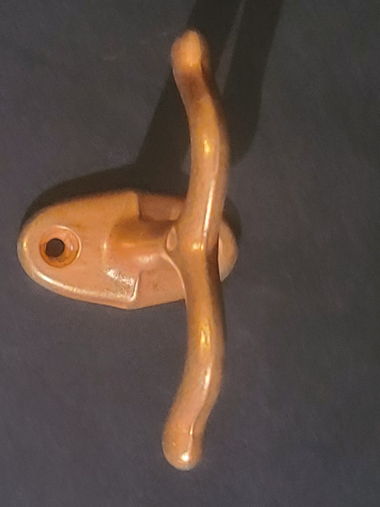 Vintage Ceiling/Vertical Mount Double Coat or Garment SOLID COPPER Hanger