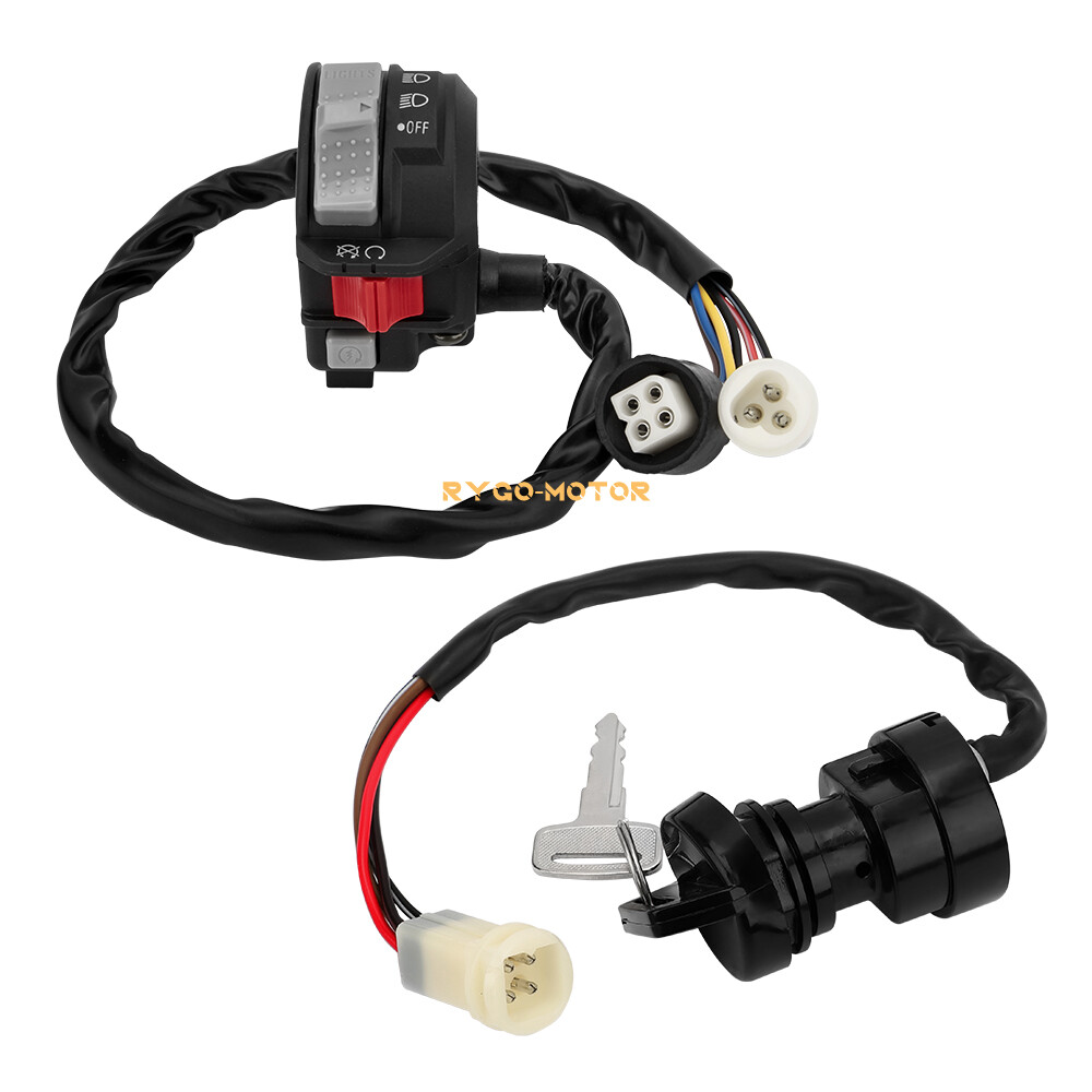 Start Stop Switch & Ignition Key Switch for Yamaha Big Bear 350 YFM350FW 1987-94