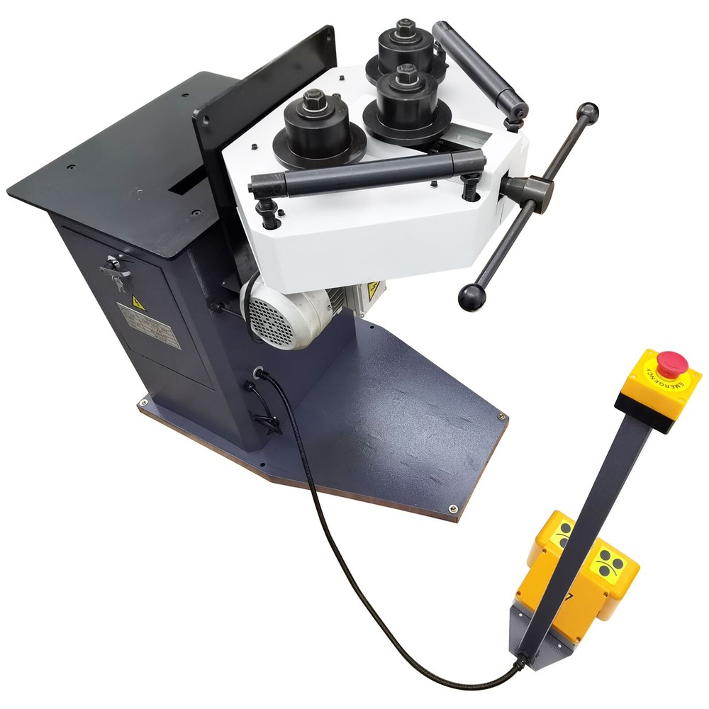220V Pinch Roll Bender Ring Roller Roll Bender Round Bending Machine Bending Ste