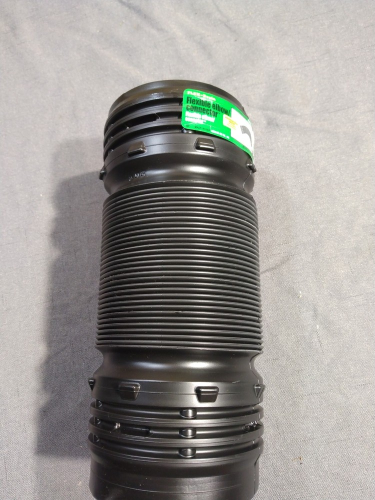 Flex-Drain 57010 Polypropylene Universal New Flexible Elbow/Connector 4 in.