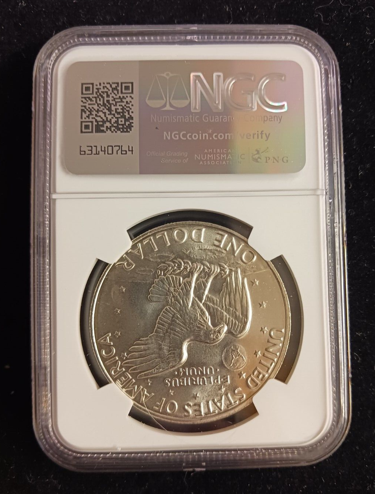 1973(S) Silver $1 NGC MS 66 Ike Dollar Coin