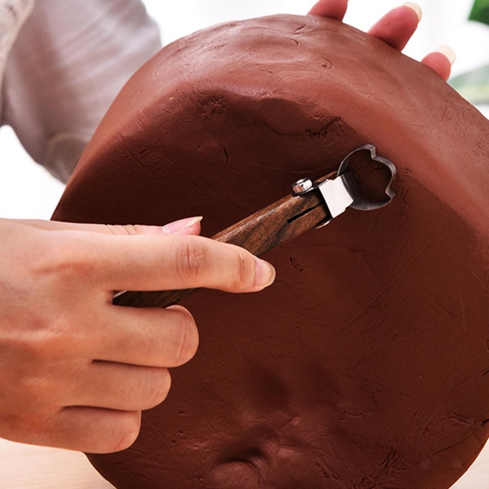 4Pcs Pottery Cup Handle Shape Tool Pottery Clay Tools for Clay Sculptures