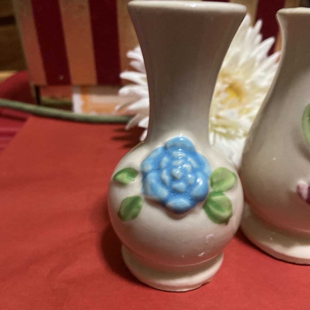 2 Small Shawnee Pottery Vases