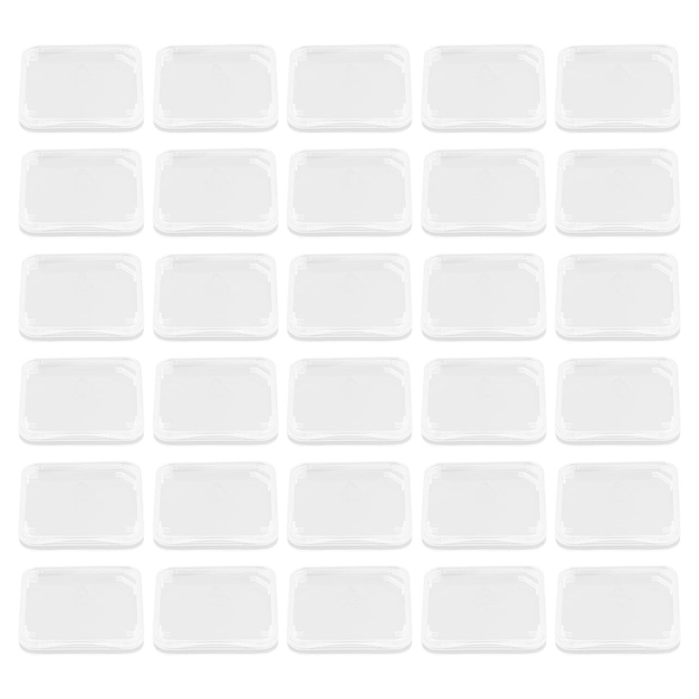 Plastic Case 100 Pcs SD Card Holder - Plastic Transparent Carrying Storage Tr...