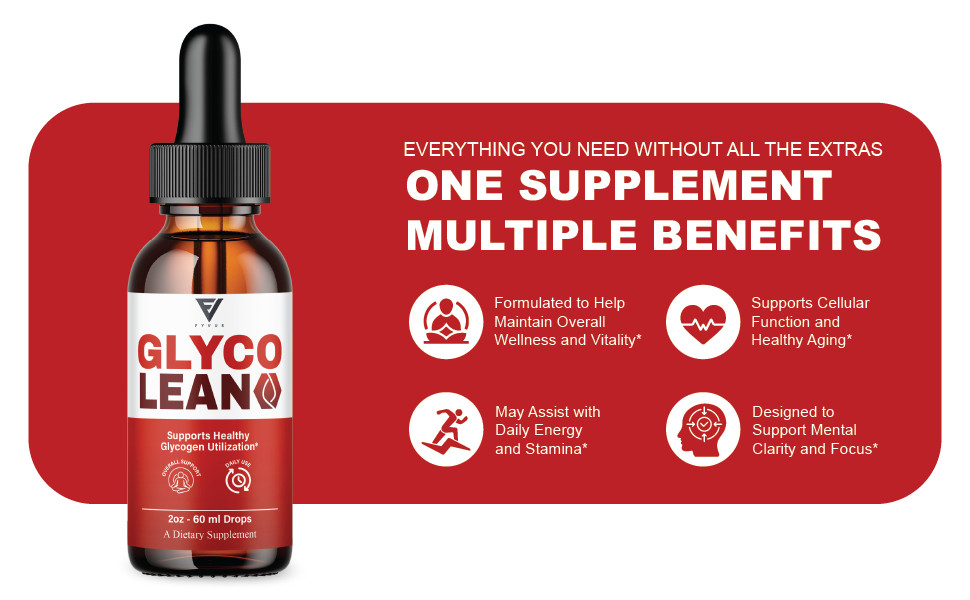 Glyco Lean Drops, GlycoLean Premium Liquid Drop Supplement (2oz)