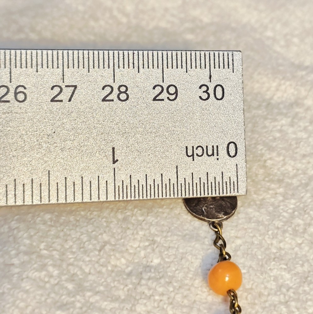 Antique French Rosary Real Angel Skin Coral Beads Silver Catholic Crucifix 22"