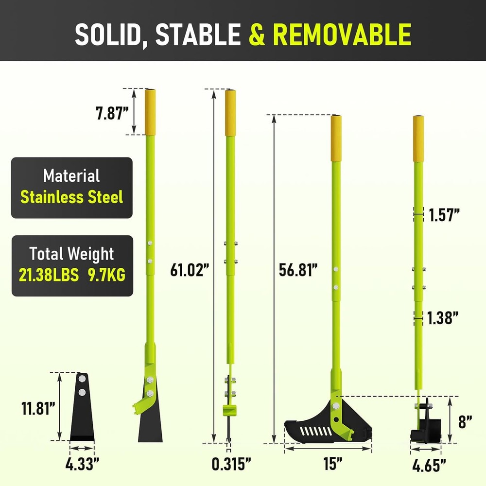 Effortless Puller&Root Cutting Tool,Tree Puller Tool for Easy Shrub Root Removal