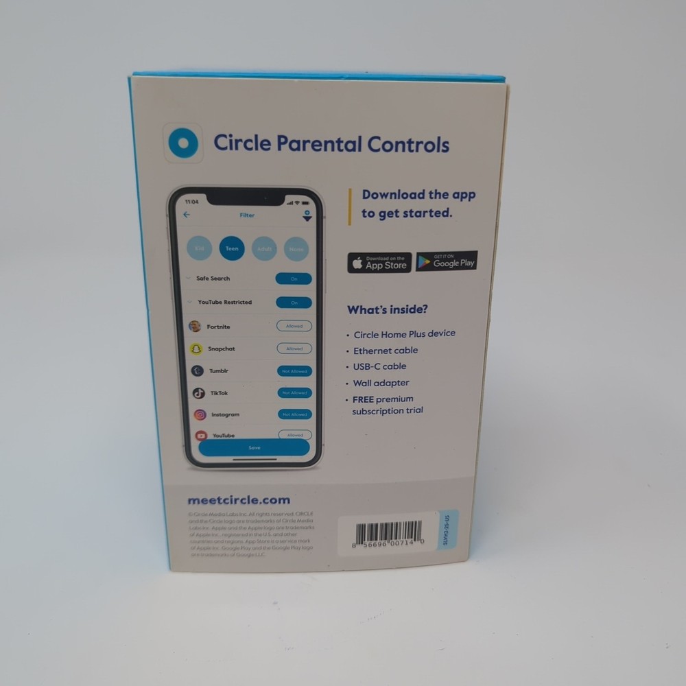 Circle Home Plus Parent Control Hub Device SLVH2-25-US